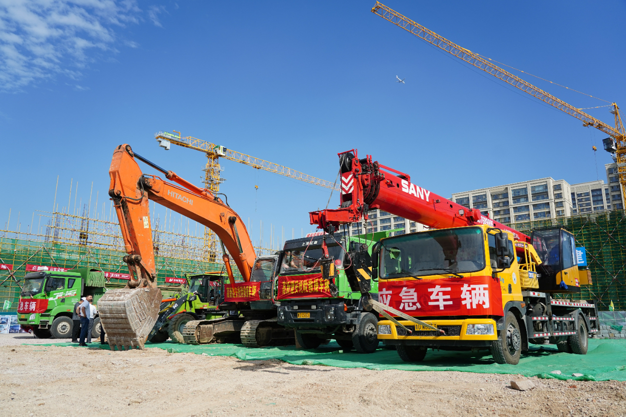 中建联合承办2021年崂山区住建领域突发事件应急救援联合演练(图4)